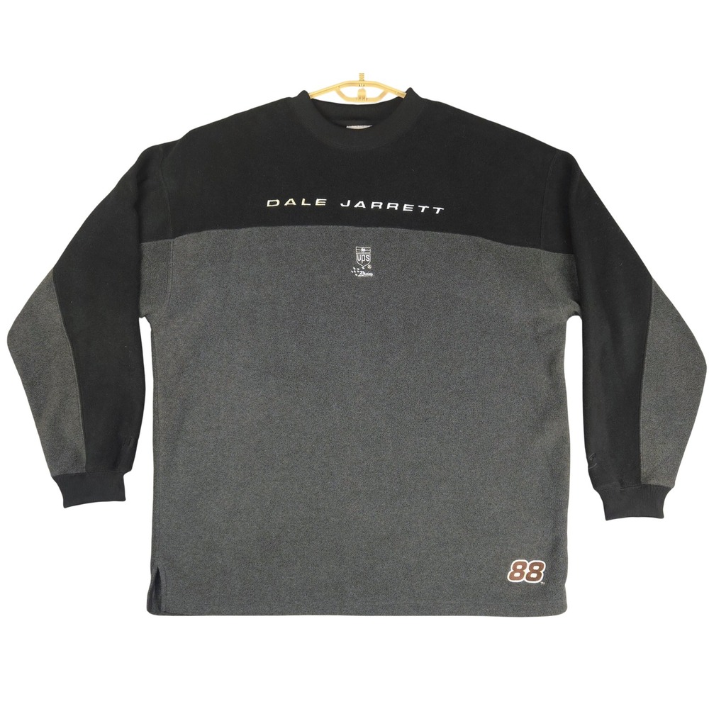 Chase Authentics Dale Jarrett UPS Racing Fleece Sweatshirt 2XL Black Grey 88